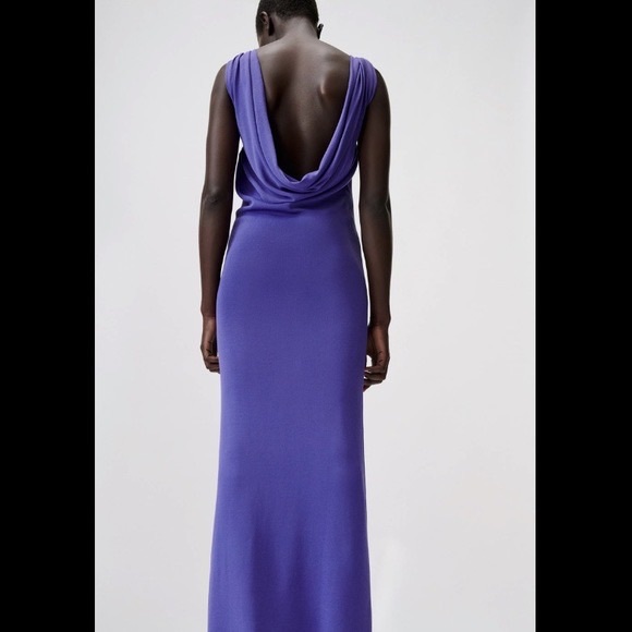 Zara Purple Knit Dress - Picture 8 of 9